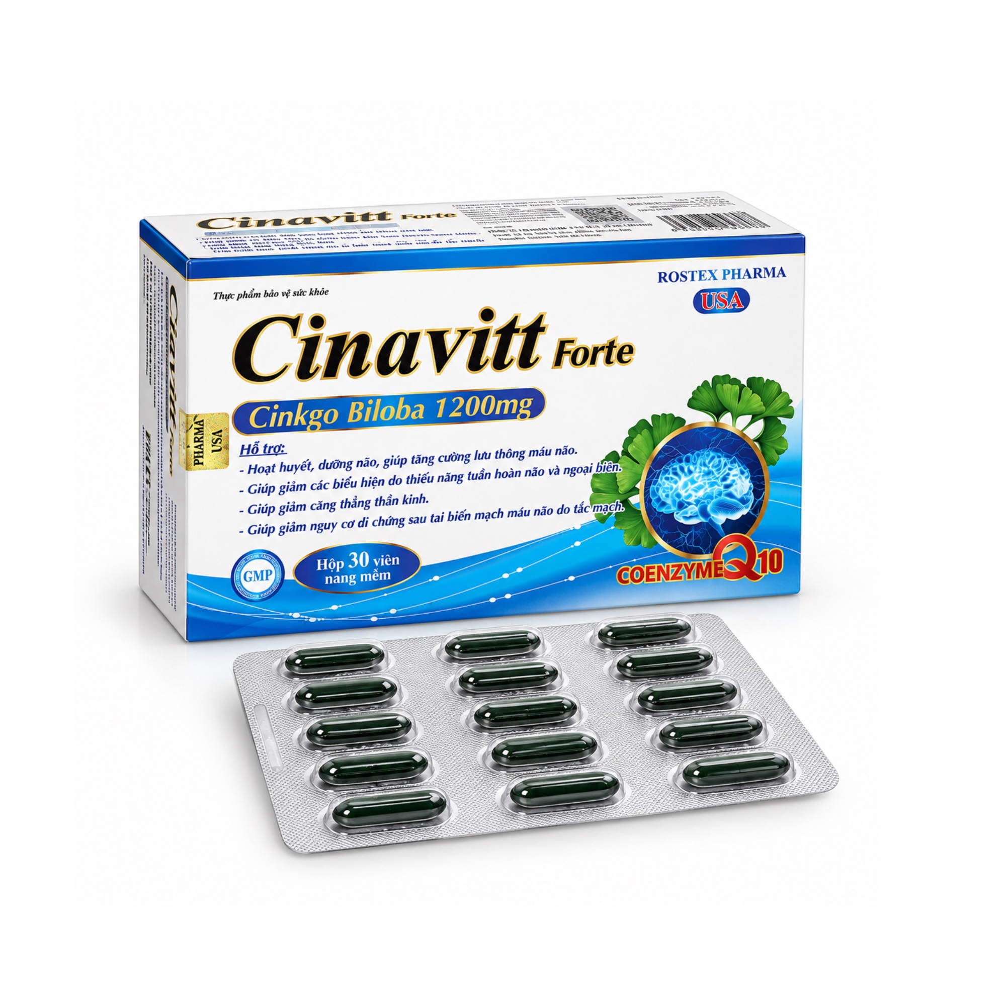 Cinavitt Forte tăng cường tuần hoàn máu não, giảm các triệu chứng do thiểu năng tuần hoàn não