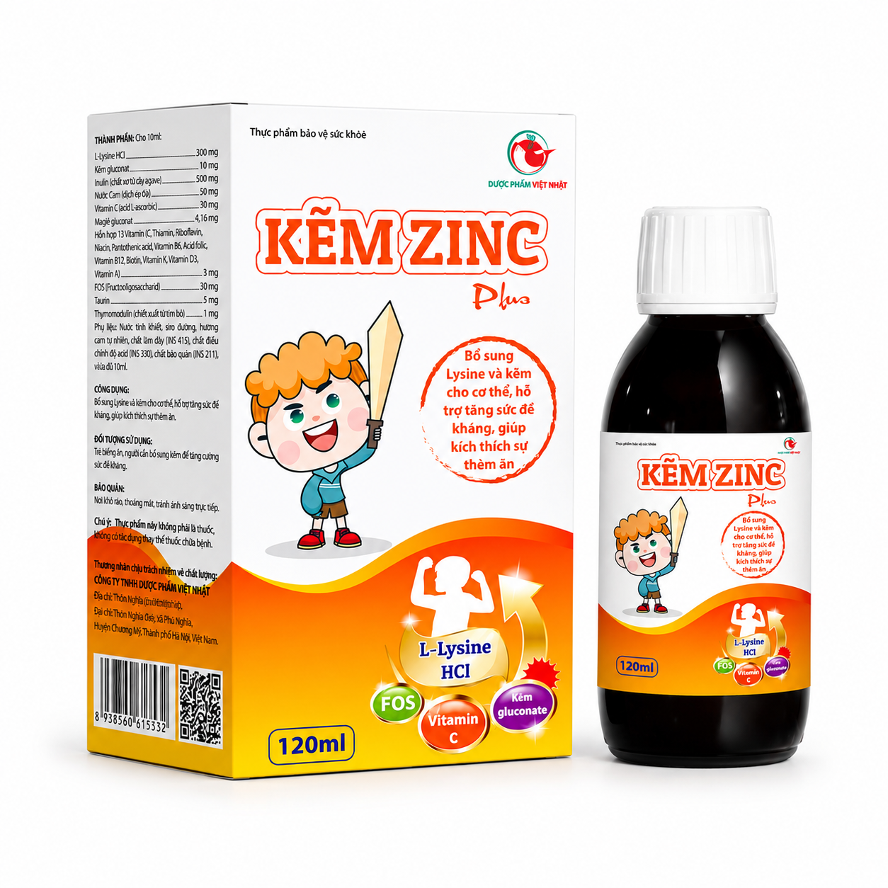 Siro Kẽm ZinC Plus Việt nhật - Dạng chai Siro Kẽm ZinC Plus Việt nhật - Dạng chai