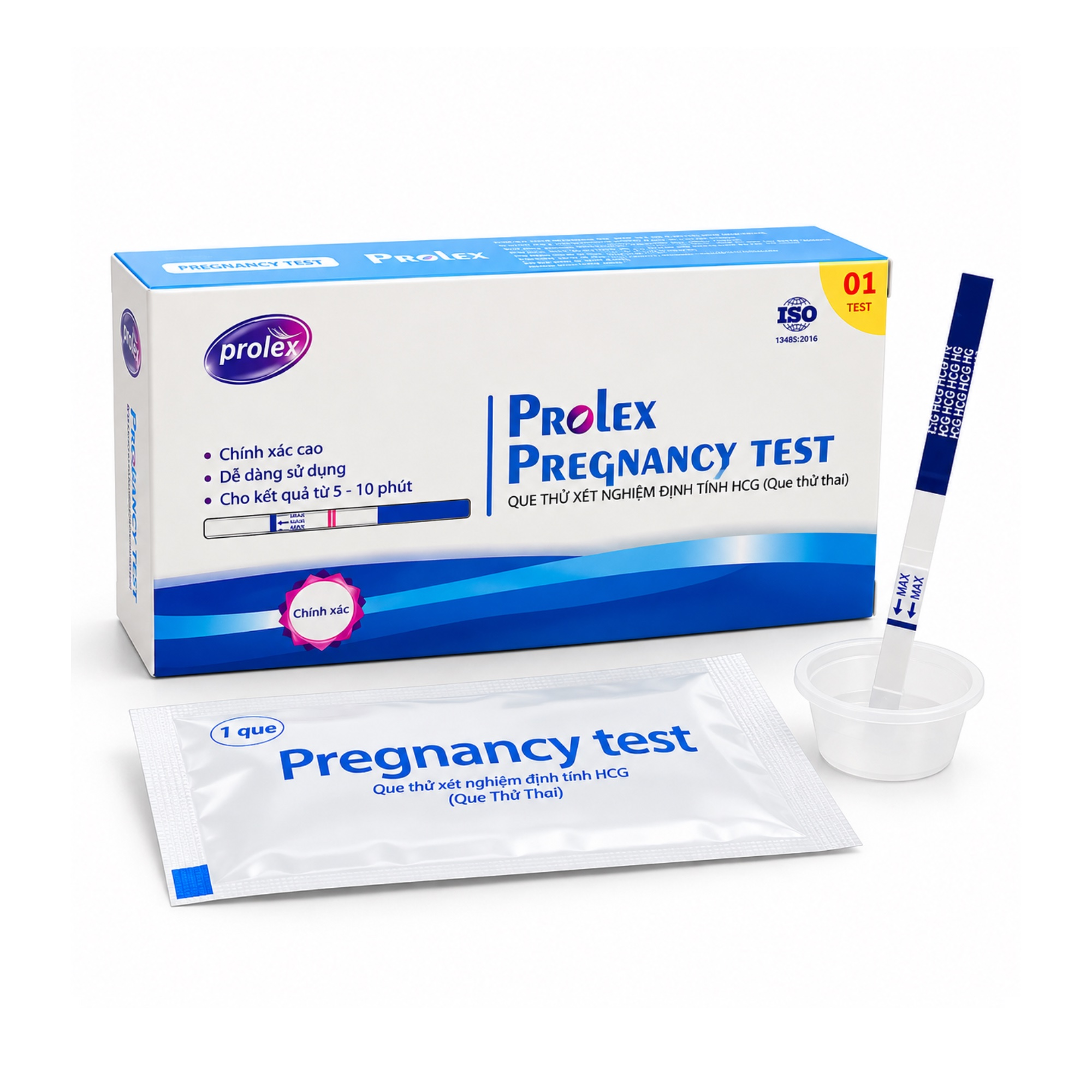 Que thử thai nhanh Prolex Pregnancy Test 5.0