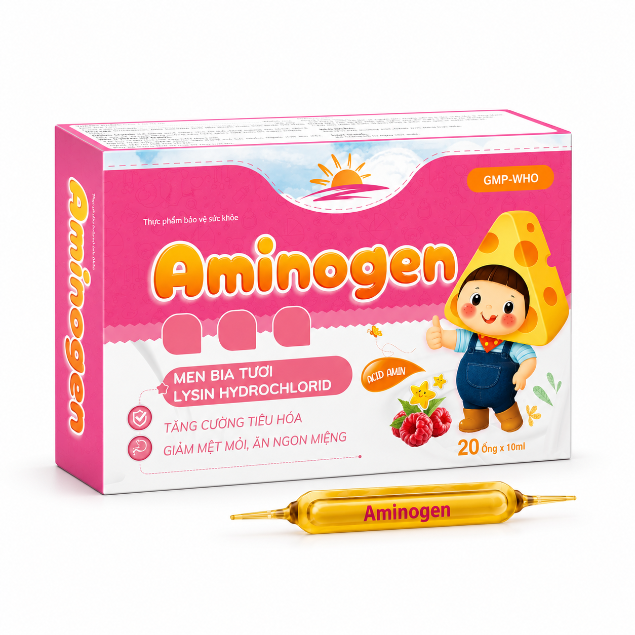 Siro Aminogen bổ sung men bia tinh chế, lysine giúp ăn ngon (ống thuỷ tinh) Siro Aminogen bổ sung men bia tinh chế, lysine giúp ăn ngon (ống thuỷ tinh)