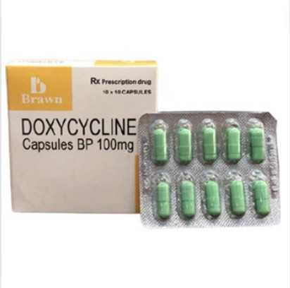 Thuốc điều trị bệnh Brucella Doxycycline 100mg brawn