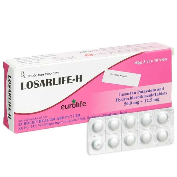 Thuốc điều trị tăng huyết áp Losarlife-h euroliffe