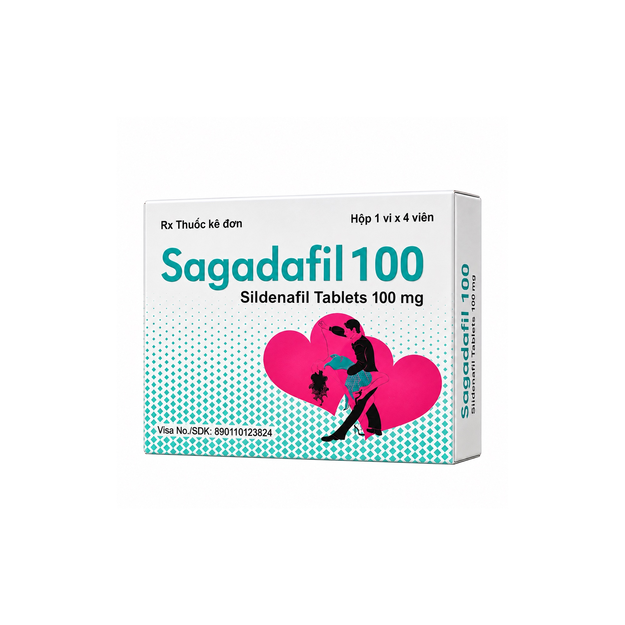 Thuốc sinh lý Sagadafil 100 Sildenafil 100mg Saga