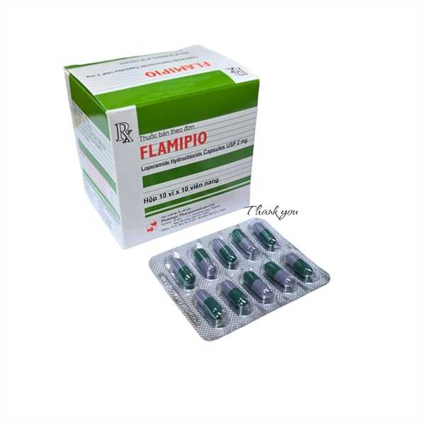 Thuốc trị tiêu chảy Flamipio loperamide 2mg flamingo