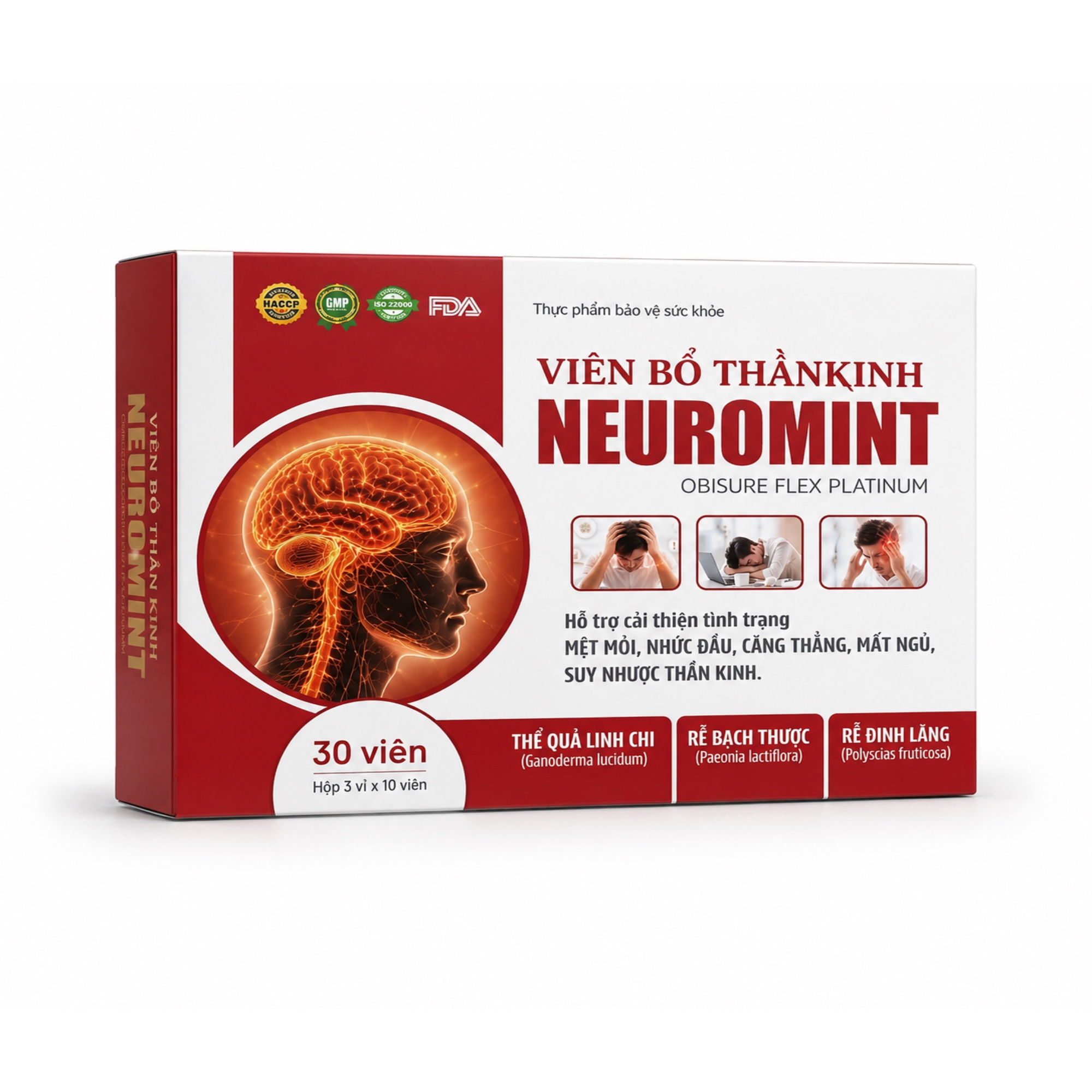 Viên uống Bổ thần kinh Neuromint (Màu đỏ)