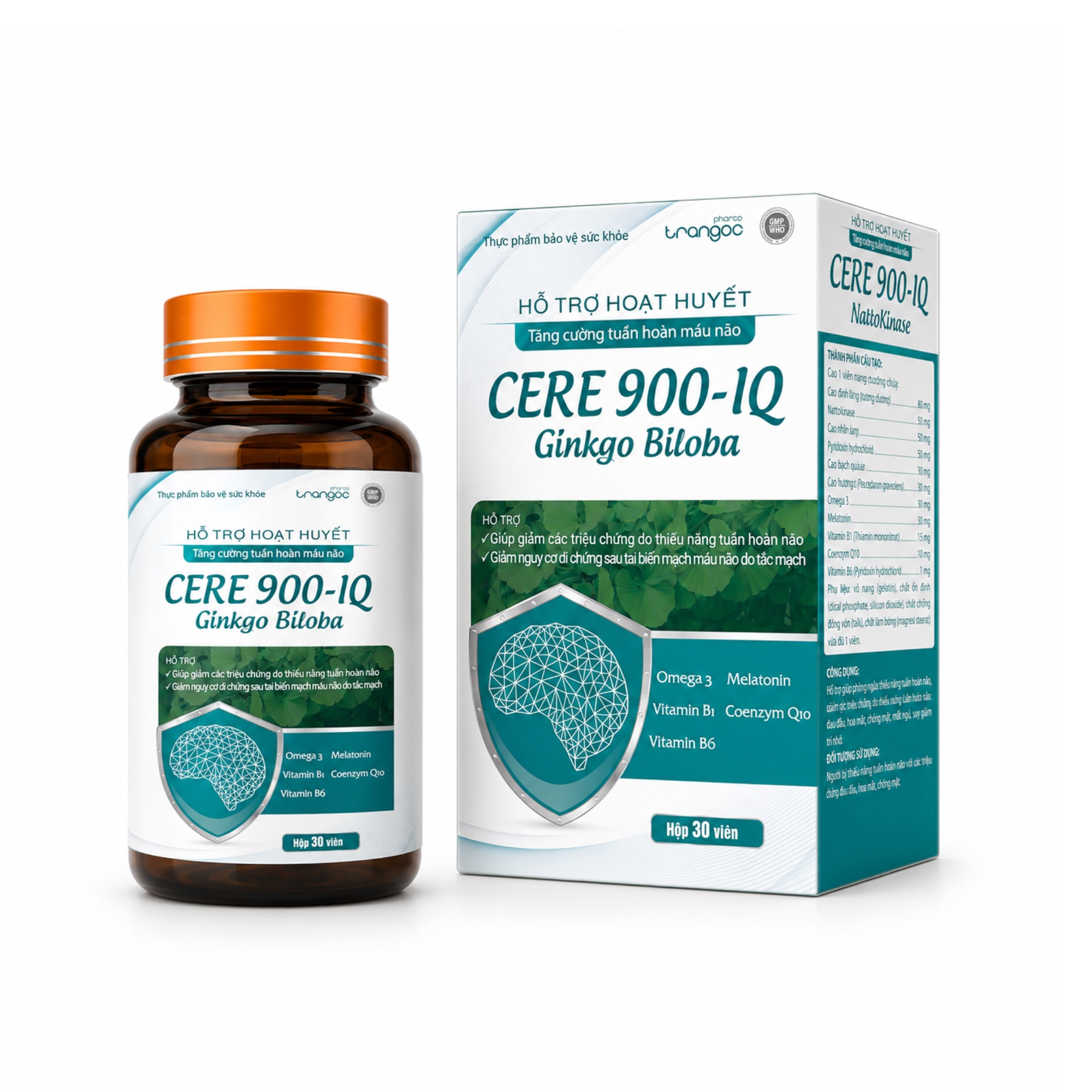 Cere 900 - IQ – Hỗ trợ hoạt huyết, tăng cường tuần hoàn máu não